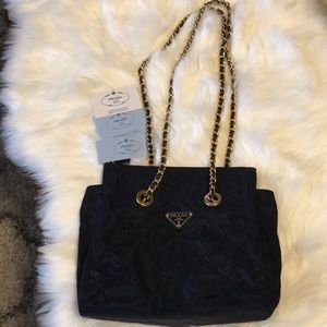 Prada tessuto Impuntu Bleu (blue) B1468